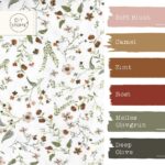 Farbkombi - Single Jersey Petit Fleur Warmweiss