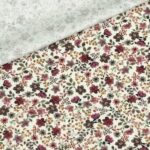 Rippenjersey - Amazing Flowers - Helles Natur