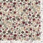 Rippenjersey - Amazing Flowers - Helles Natur