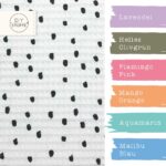 Farbkombi - Waffelpique Pinseldots Warmweiß