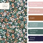 Farbkombi Viskose Flowers Salbei Blush 2