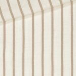 Musselin Beige Streifen – Helles Natur