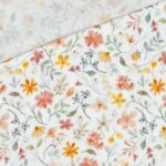 Musselin – Soft Garden Flowers -Warmweiß
