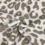 Teddyfleece – Leomuster – Sand Beige