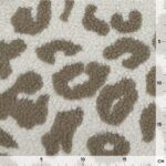 Teddyfleece – Leomuster – Sand Beige