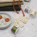 DIY Stoffmix - Kordel - Knopf - Garn - Label