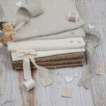 DIY Stoffmix - Reissverschluss - Label - Knopf - Baumwollband - Garn - Gummiband gerippt