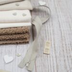 DIY Stoffmix - Reissverschluss - Label - Knopf