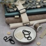 DIY Stoffmix - Garn - Knopf - Reißverschluss - Label - Gurtbandzubehör