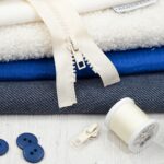 DIY Stoffmix - Schieber Reißverschluss - Garn - Knopf