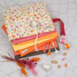 DIY Stoffmix - Sticktwist -Label - Garn - Knopf -Reißverschluss - Spitze