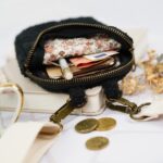DIY Stoffe Inspiration - Handytasche Bouclé Schwarz