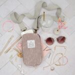 DIY Stoffe Inspiration - Handytasche Velvet Breitcord Helles Altrosa