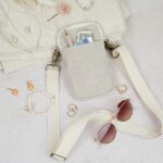 DIY Stoffe Inspiration - Handytasche – Paket – Canvas Dunkles Natur