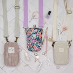 DIY Stoffe Inspiration - Handytasche - Natur - Velvet - Konfetti