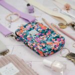 DIY Stoffe Inspiration - Handytasche - Natur - Velvet - Konfetti