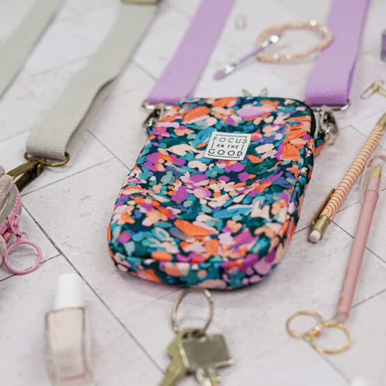 DIY Stoffe Inspiration - Handytasche - Konfetti