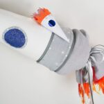 DIY Stoffe Inspiration - Schultüte Rakete - Bastelvorlage