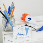 DIY Stoffe Inspiration - Schultüte Rakete - Bastelvorlage