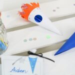 DIY Stoffe Inspiration - Schultüte Rakete - Bastelvorlage