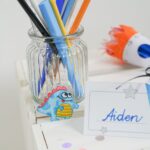 DIY Stoffe Inspiration - Schultüte Rakete - Bastelvorlage