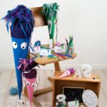 DIY Stoffe Inspiration - Schultüte Monster - Bastelvorlage