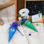 DIY Stoffe Inspiration - Schultüte Monster - Bastelvorlage