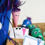 DIY Stoffe Inspiration - Schultüte Monster - Bastelvorlage