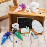 DIY Stoffe Inspiration - Schultüte Monster - Bastelvorlage