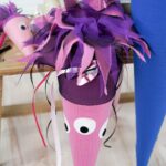 DIY Stoffe Inspiration - Schultüte Monster - Bastelvorlage