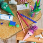 DIY Stoffe Inspiration - Schultüte Monster - Bastelvorlage