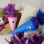 DIY Stoffe Inspiration - Schultüte Monster - Bastelvorlage