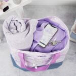 DIY Stoffe Inspiration: Fitnesstasche – Paket – Stardust