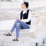 DIY Stoffe Outfit - Weste Winalea - Jeans Jersey