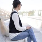DIY Stoffe Outfit - Weste Winalea - Jeans Jersey