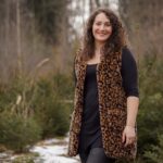 DIY Stoffe Outfit - Weste Winalea - Teddy Leo Zimt