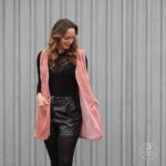 DIY Stoffe Outfit - Weste Winalea - Streifen Kuschelfleece Plüsch