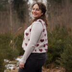 DIY Stoffe Outfit - Weste Winalea - Teddyfleece Hearts