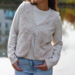 DIY Stoffe Outfit - Weste Winalea - Kunstfell Leichte Qualität