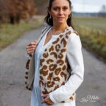 DIY Stoffe Outfit - Weste Winalea - Fleece Leo Natur Nougat