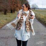 DIY Stoffe Outfit - Weste Winalea - Fleece Leo Natur Nougat