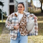 DIY Stoffe Outfit - Weste Winalea - Fleece Leo Natur Nougat