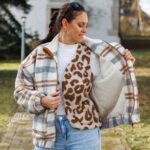 DIY Stoffe Outfit - Weste Winalea - Fleece Leo Natur Nougat