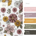 Farbkombi - Musselin – Flower Dream – Warmweiß