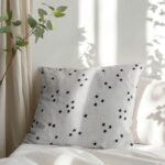 Kissen Mini Breitcord – Stars – Cremeweiß