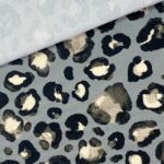 Leichter Canvas – Aquarell Leo Dots – Helles Schiefergrau