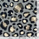 Leichter Canvas – Aquarell Leo Dots – Helles Schiefergrau