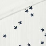 Mini Breitcord – Blue Stars – Cremeweiß