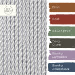 Farbkombi - Jacquard Jersey Streifen