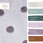 Farbkombi - Kuschelfleece Dots Helles Smoky Lavendel